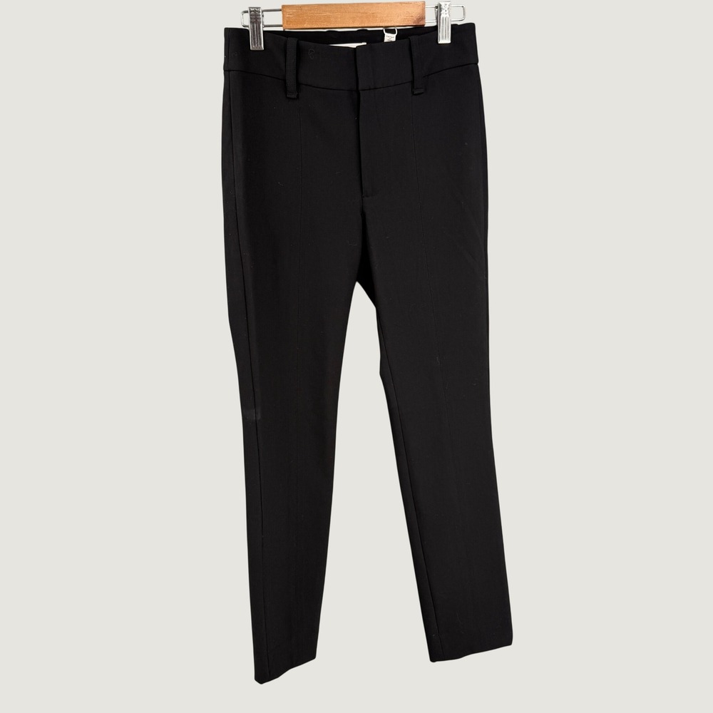 Vince Skinny Ankle Dress Pants Black Stretch Tailored Trousers Women Size 0 New